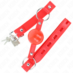 Kink - Bâillon Tpe Balle 4 Cm Avec Rojo Lock 60 X 2 Cm